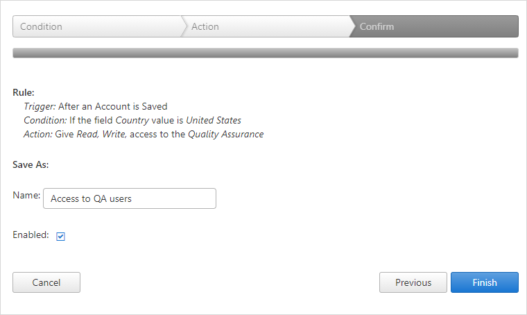 accounts save accessrules