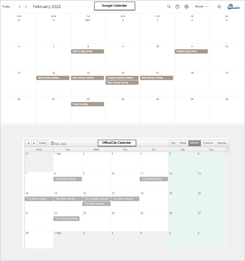 calendar sync