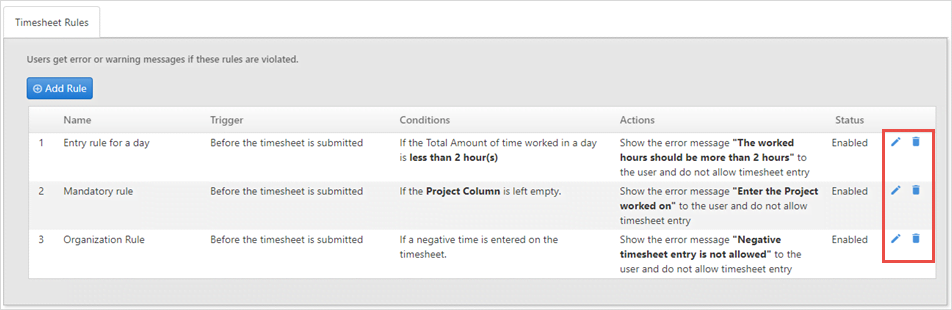 timesheet edit rules