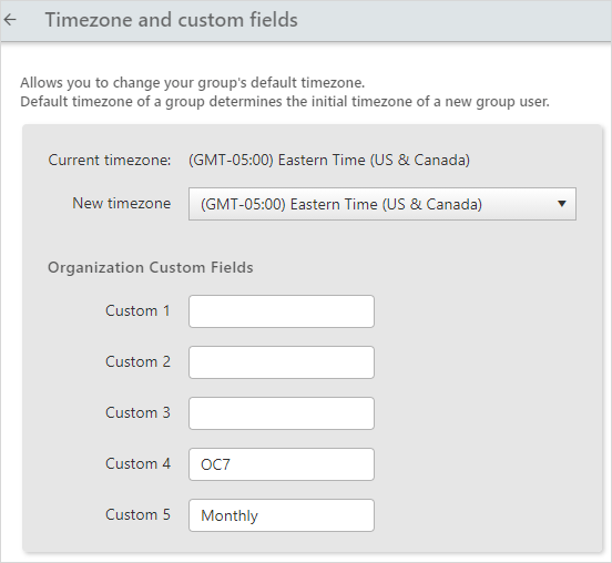 timesheet timezone