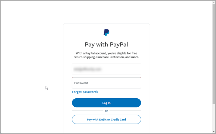 login to paypal