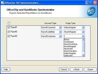 payroll items